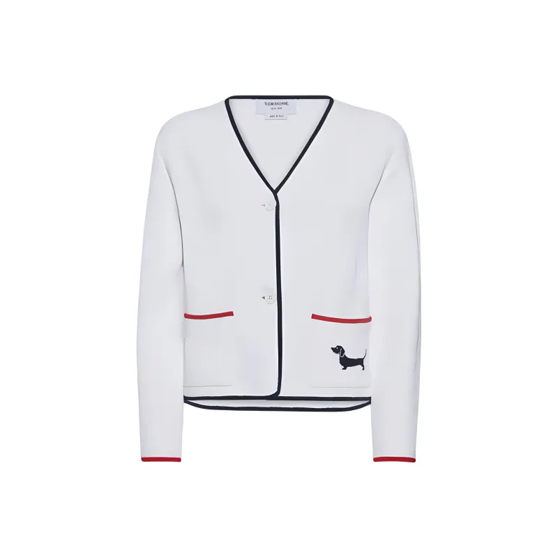 THOM BROWNE Pointelle knit Cardigan-0