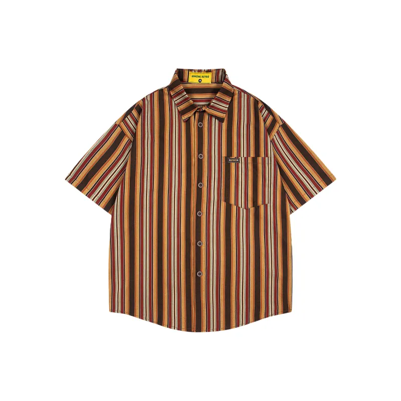 BEAR UNION Shirt Unisex Orange Red-0