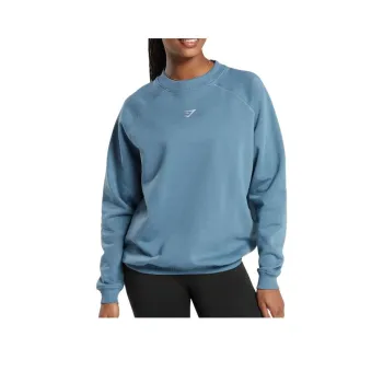 GYMSHARK TRAINING OVERSIZED FLEECE SWEATSHIRT Sweatshirt Women's Faded Blue