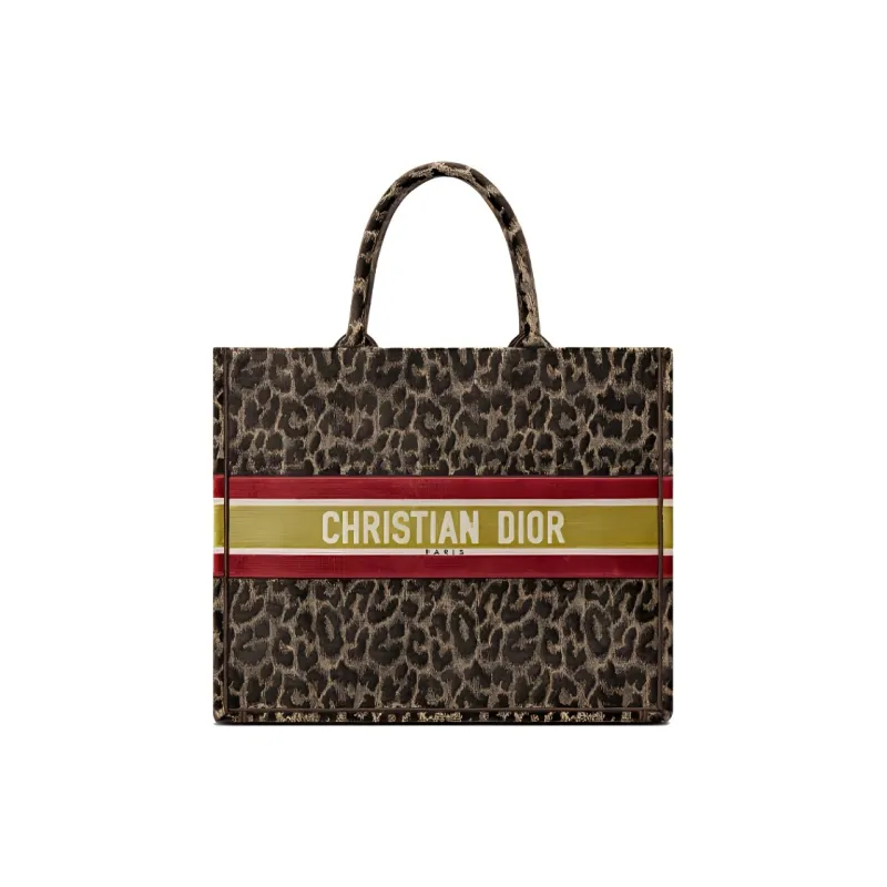 DIOR BookTote Velvet Handbag Regular Women's Beige-0