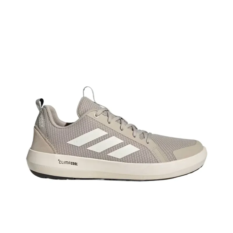 Adidas Terrex Boat Breathable Low Top Hiking Shoes Unisex White Brown-1