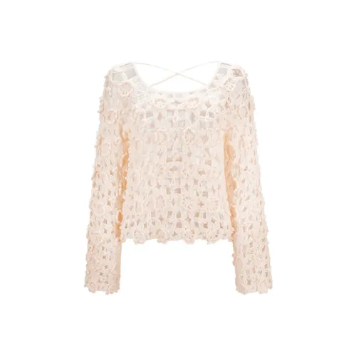 CHICHY CHICHY Size Sister Series Knitwear Women's Champagne
