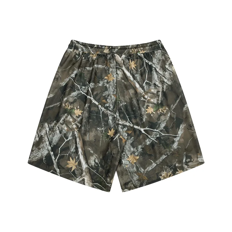NOMT Basketball Shorts Unisex Maple Leaf Green-1