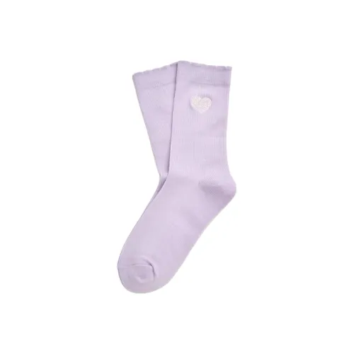 MLB Mid Calf Socks Women's 1 Pack Purple