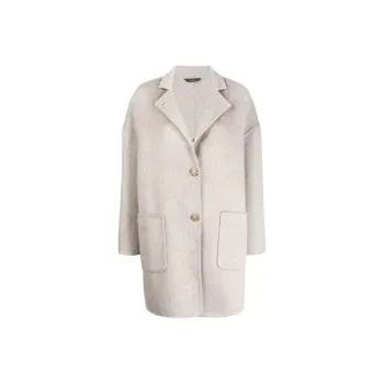 Colombo Notched-collar Single-breasted Coat