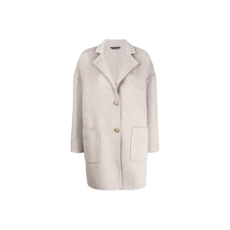 Colombo Notched-collar Single-breasted Coat-0