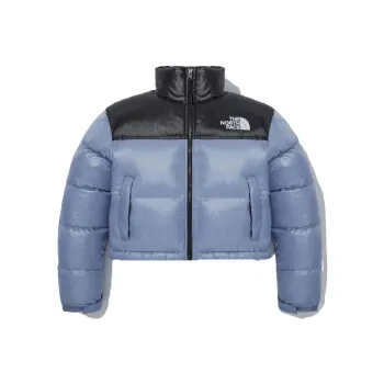 THE NORTH FACE Women's Nuptse Short Jacket Pastel Blue