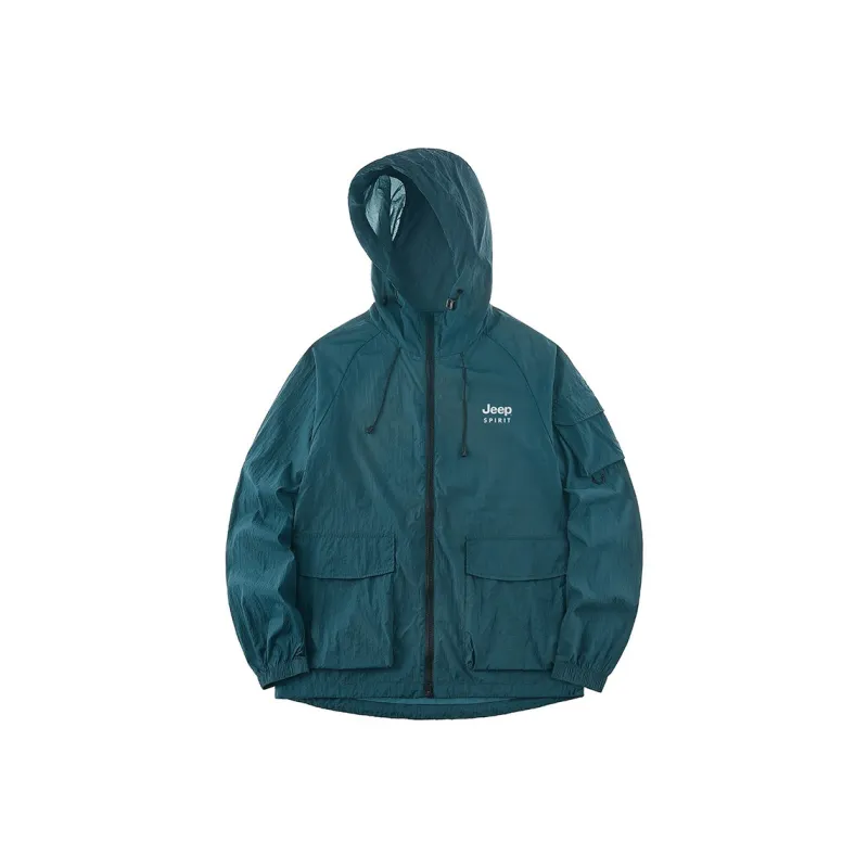 JEEP SPIRIT Windproof Breathable UV Protection Waterproof Sun Protection Sun Protection Clothing Unisex-3