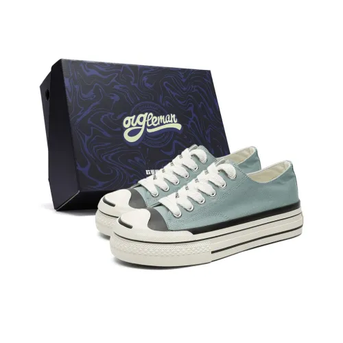 OUGLEMEN Slip Resistant, Abrasion Resistant, And Balanced Canvas Shoes Men's Box