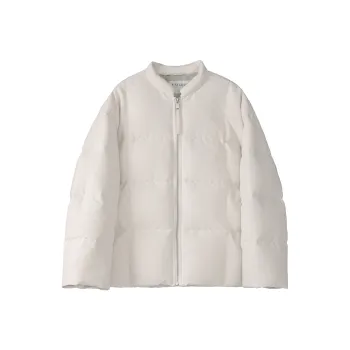 Fstudio Korean Commute Loose Fit Petite Cropped Down Jacket Women's Apricot