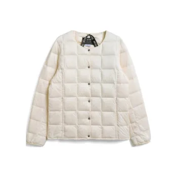 TAION Down Jacket Women's Gray White