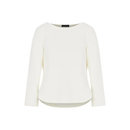 EMPORIO ARMANI Ottoman Jersey Jumper With Side Slits