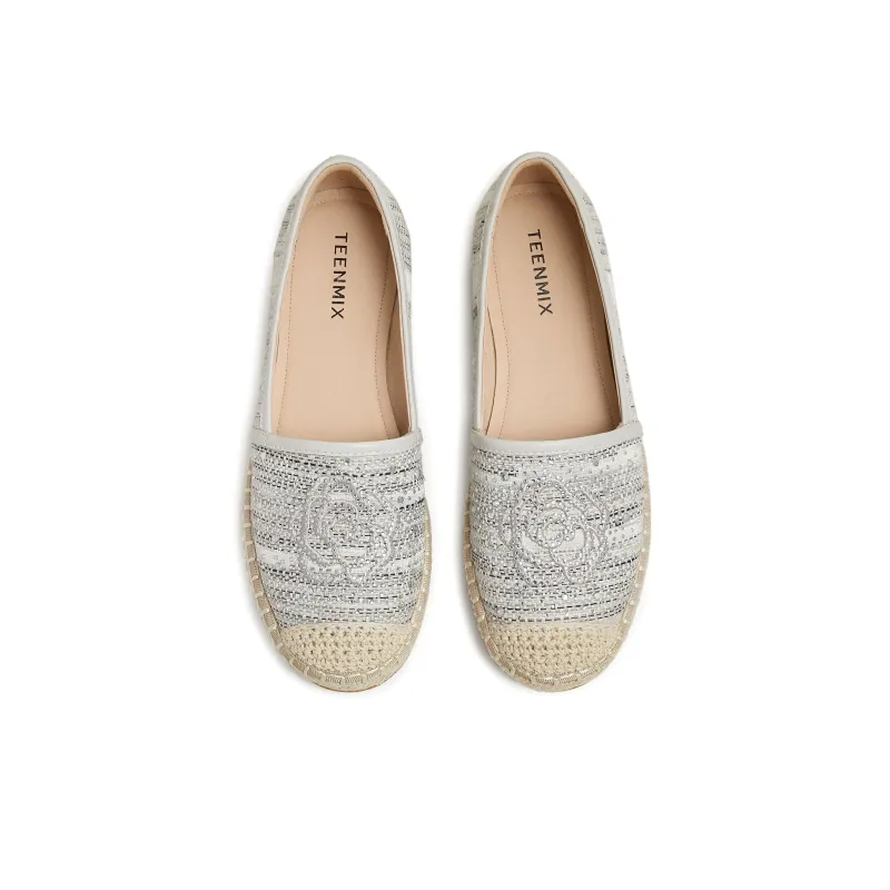 Teenmix Espadrilles Women's Apricot/Gray-7