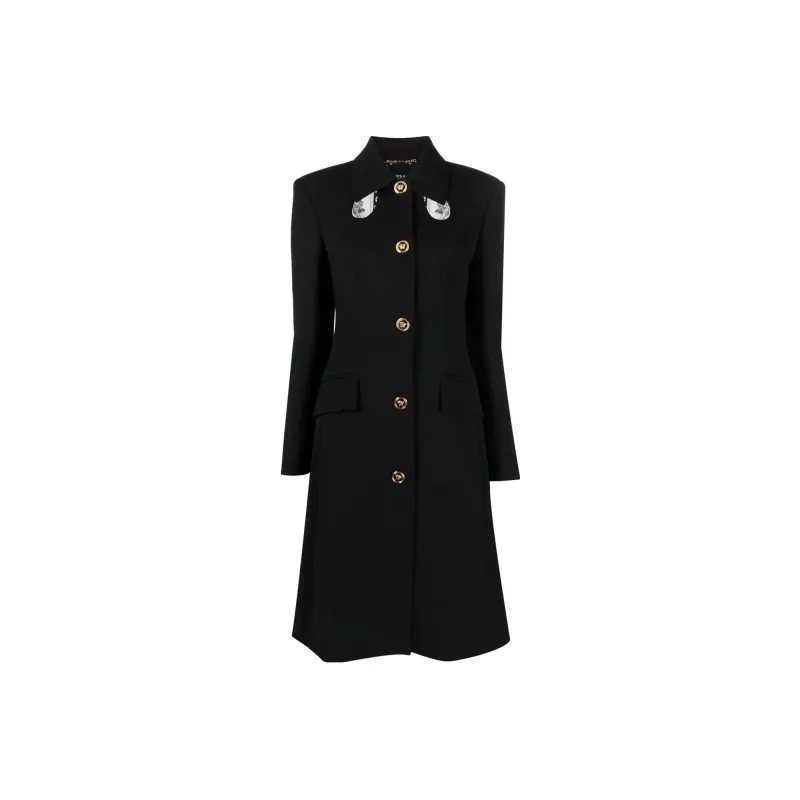 VERSACE SS23 Coats Women's Black-0
