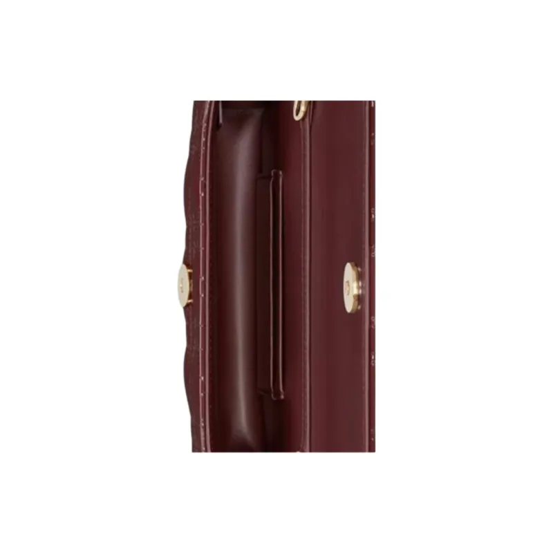 DIOR My Dior Calfskin Handheld Shoulder Bag Women's Dahlia Red-5