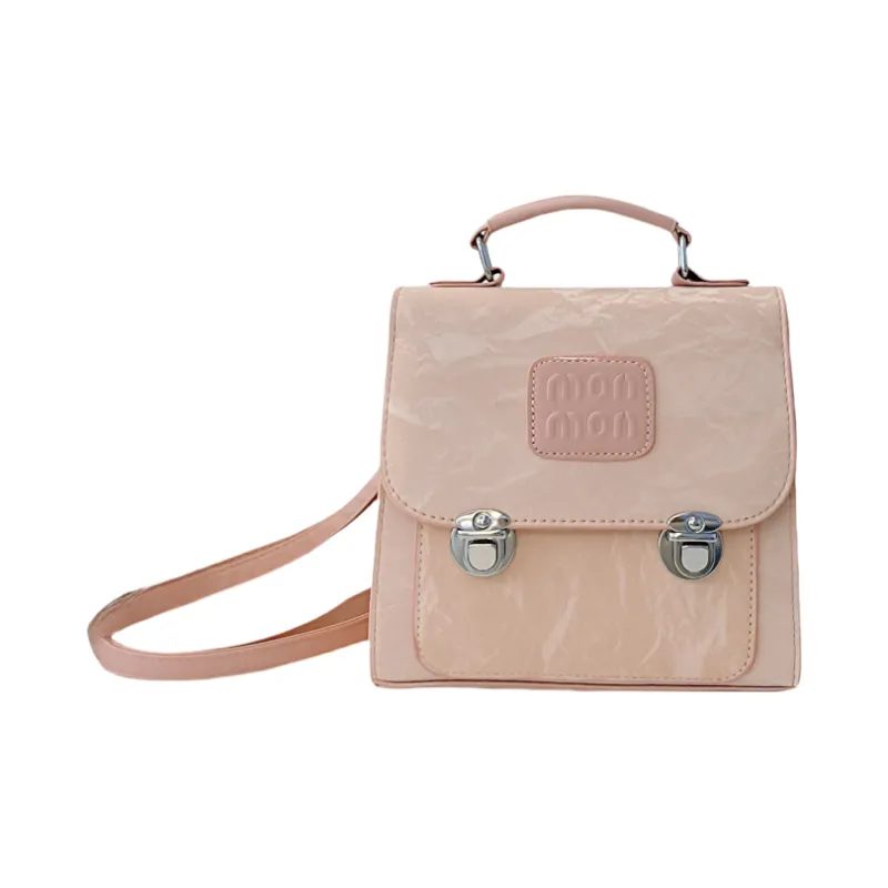 RIVMIND PU Backpack Women's White/Silver/Black/Pink-15
