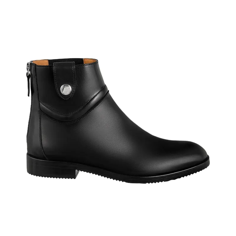 HERMES Nedji Ankle Boots Men's Black-1