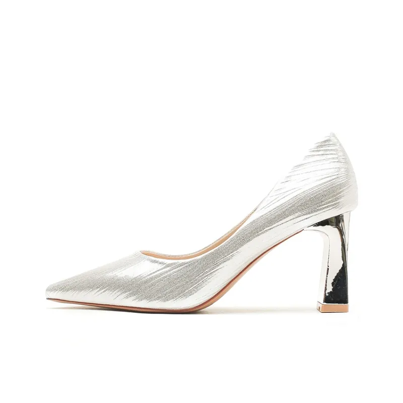 TADSW Chunky Heel High Heels 7.5cm Women's-4
