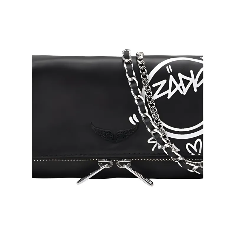 Zadig & Voltaire Leather Shoulder Bag Crossbody Bag Women's Black-3