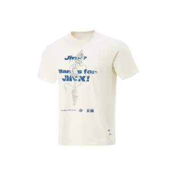 LiNing x LEAGUE OF LEGENDS Sports Life Collection T Shirt Men's Ecru