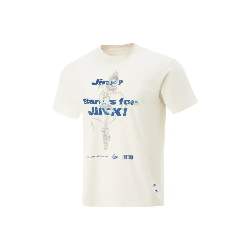 LiNing x LEAGUE OF LEGENDS Sports Life Collection T Shirt Men's Ecru-0