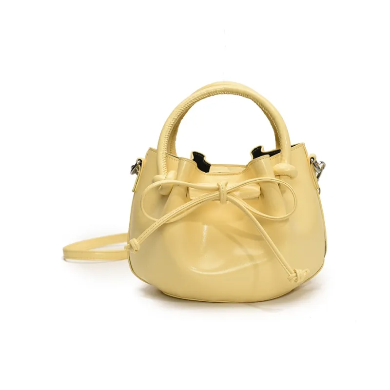 FCTOSSR PU Bucket Bag, Shoulder Bag, Crossbody Bag, Handbag Women's White/Silver/Black/Yellow/Pink-17
