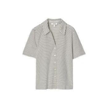 COS Shirt Women's White/Stripes