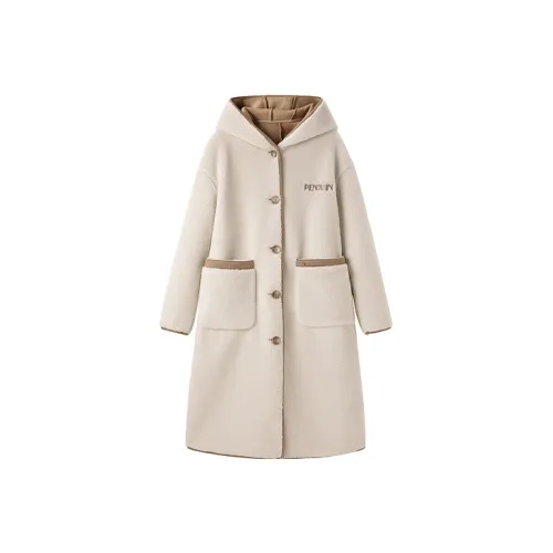LEDIN Coats Women's Ecru In Stock