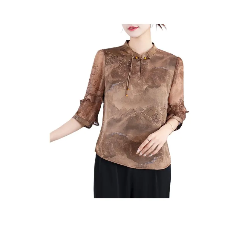 PIERRE CARDIN Chiffon Shirt Women's-5