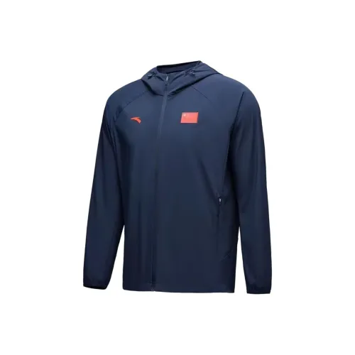 Anta Trench Coat Men's Midnight Blue