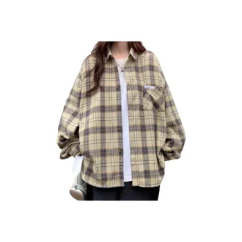 Mu Xiao Xin Shirt Women's Plaid Shirt