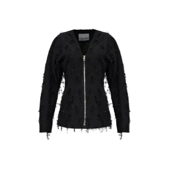 GANNI Tweed Blazer