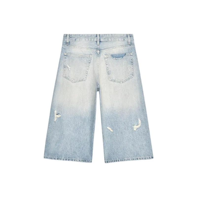ZARA Denim Shorts Women's Light Blue-1