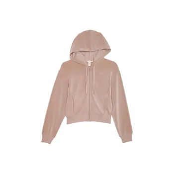 Victoria's Secret CloudKnit Full-Zip Hoodie/Bare Taupe Sweatshirt Women's Nude Taupe