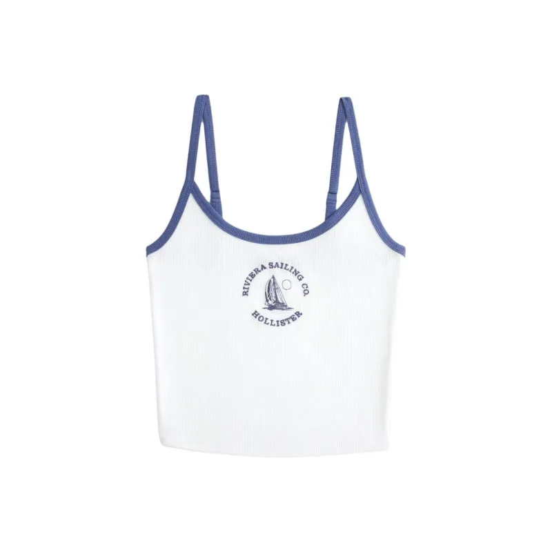 Hollister Tank Top Women's White-0