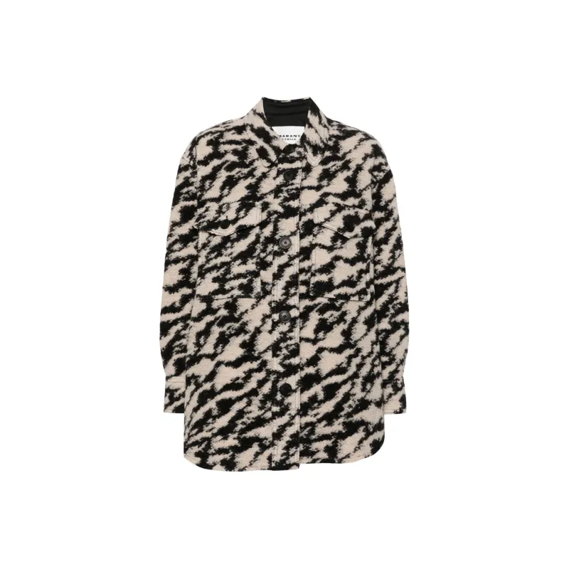 ISABEL MARANT ETOILE Harveli Button Up Overshirt-0