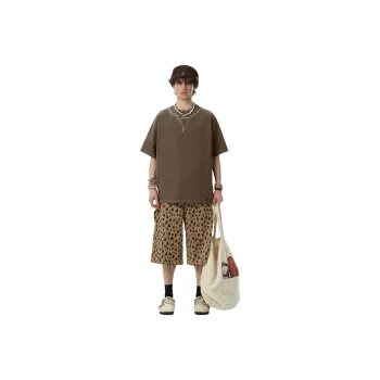 JHYQ Casual Shorts Unisex Leopard Print