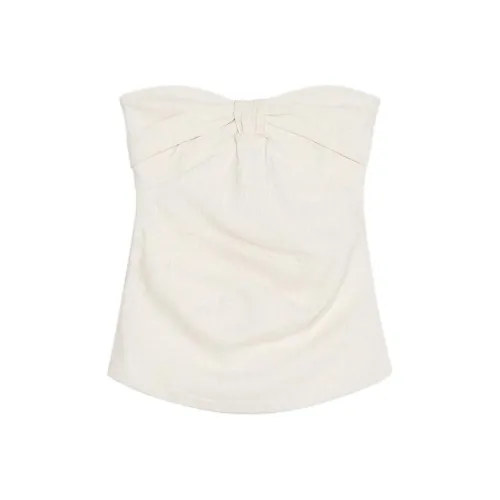 ZARA Strapless Top Women's Nude/Zebra Print
