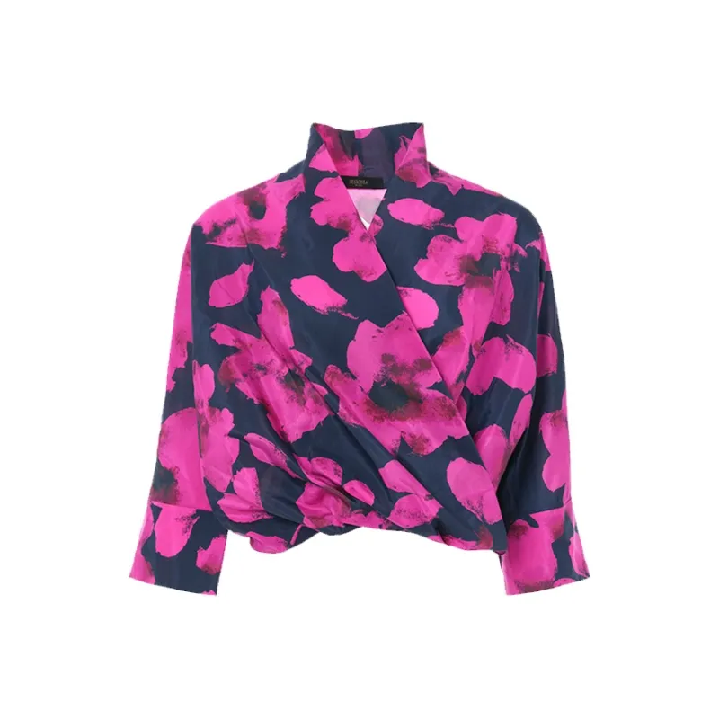 BESIONIA SS25 Shirt Women's Red Pattern-0