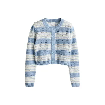 H&M Knitwear Women's Light Blue/White