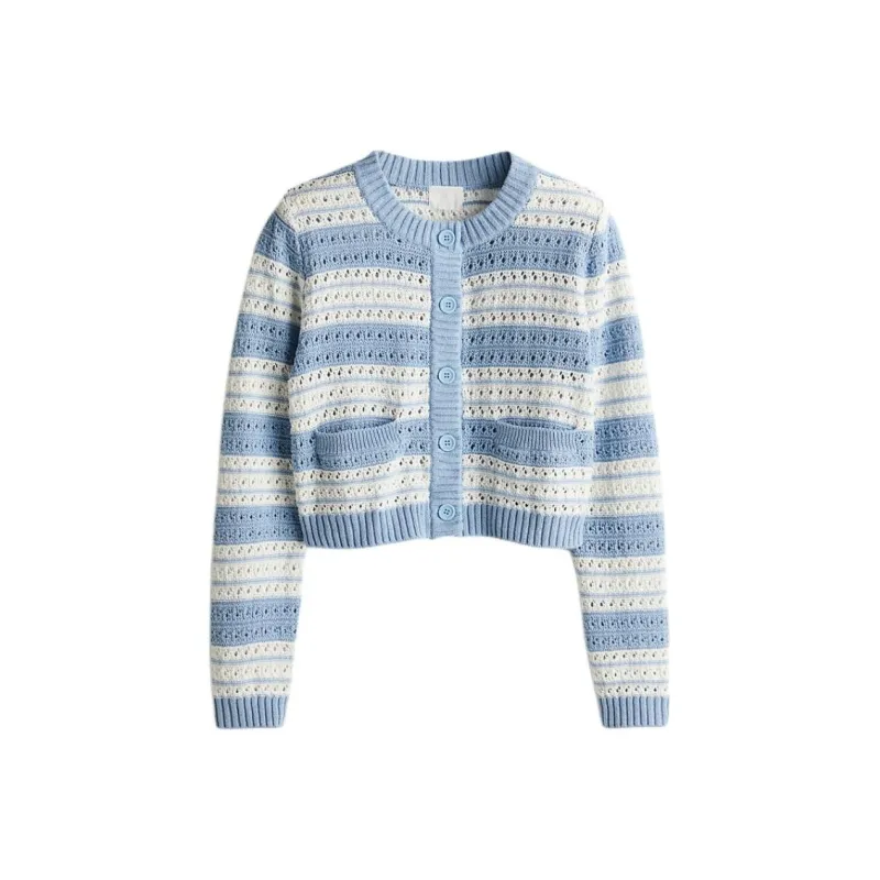 H&M Knitwear Women's Light Blue/White-0