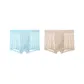 Aqua Blue+Khaki Brown