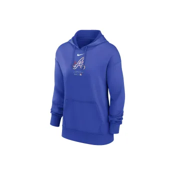 Nike Atlanta Braves Authentic Collection City Connect Practice Women's Nike Dri FIT Mlb Pullover Hoodie