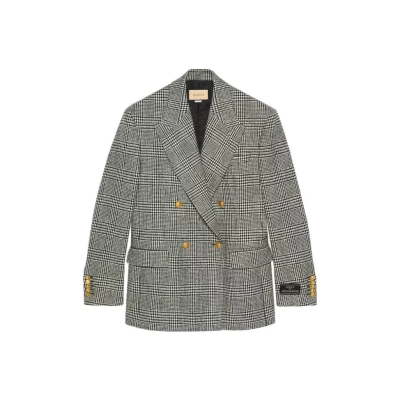 GUCCI Prince Of Wales Check Jacket-0