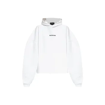 Balenciaga Logo Embroidered Hoodie