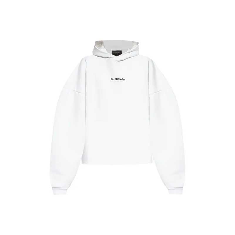 Balenciaga Logo Embroidered Hoodie-0