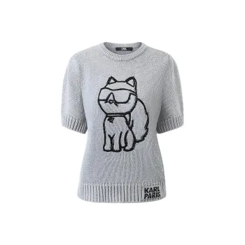 KARL LAGERFELD SS24 Knitwear Women's Gray