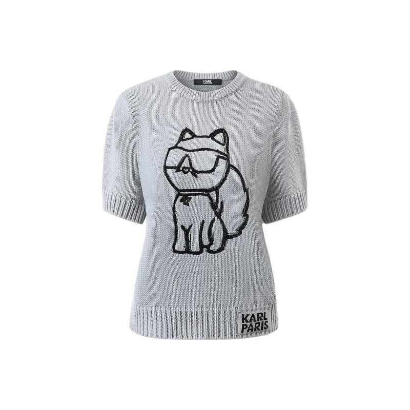 KARL LAGERFELD SS24 Knitwear Women's Gray-0