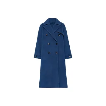 MEIYANG Coats Women's Dark Blue