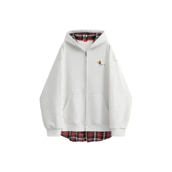 MIIOW Trend Party Series Sweatshirt Unisex Flower Gray & Red